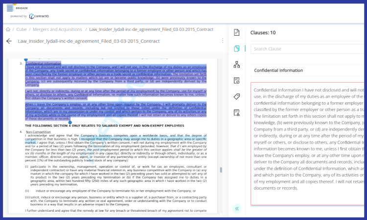 Mergers and Acquisitions Clauses